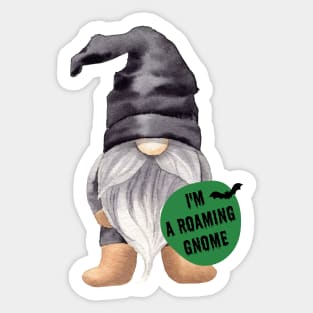 Halloween Roaming Gnome Sticker